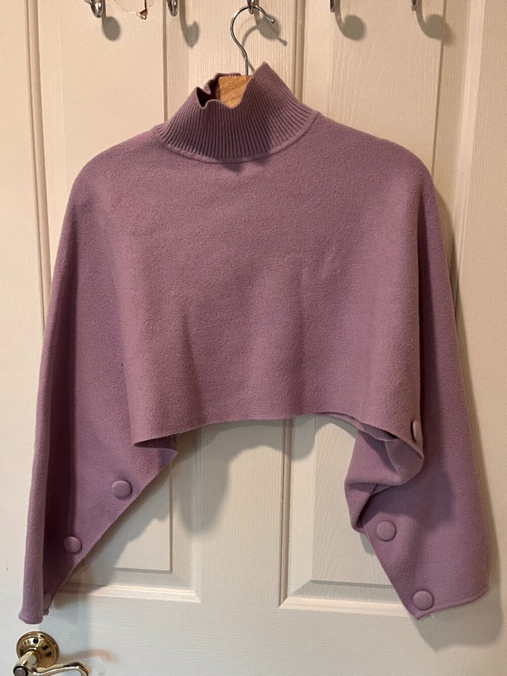 Purple Cropped Sweater